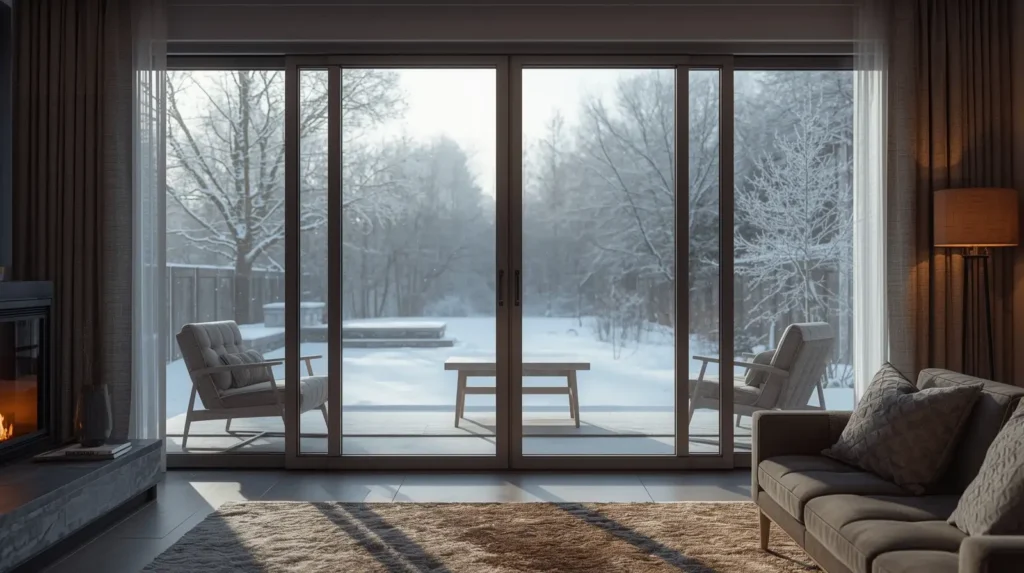 how to insulate sliding glass doors for winter