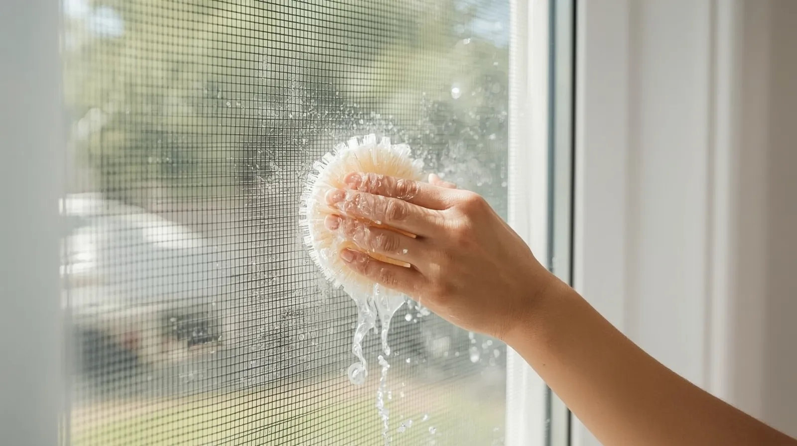 how to clean window screens